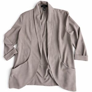 Forever 21 Taupe Draped Blazer